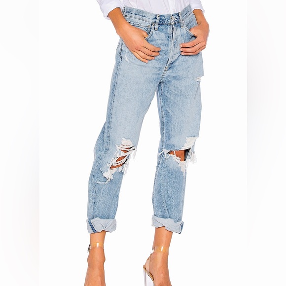 Agolde Denim - AGOLDE - 90s Mid Rise Straight Fit Jeans Color Fall Out (Size 26)